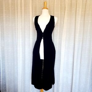 VINTAGE Black Velvet Duster Sz 4